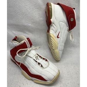 2005 Nike Air Max Penny 4 IV White Red Men’s Size US 1 1 Mid Top  312455–161